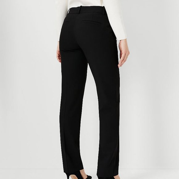 Ann Taylor Factory The Straight Black Women's Pants Size 8 Business Wear - Picture 3 of 9